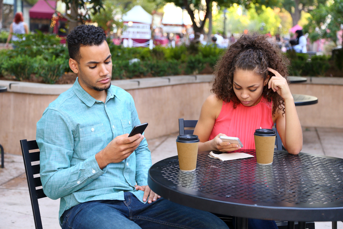African American Couple Bad Date